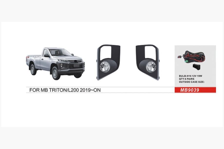 Mitsubishi L200 2015-2024 гг. Противотуманные фары 2019+ (2 шт, галоген) Image