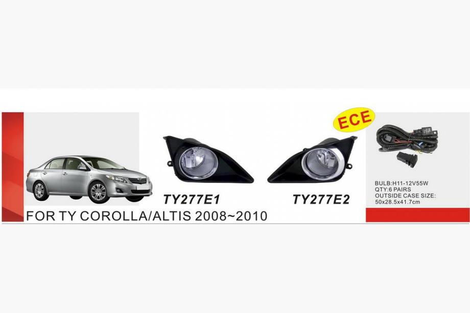 Toyota Corolla 2007-2013 гг. Противотуманные фары 2007-2010 (2 шт, галогенные) Image