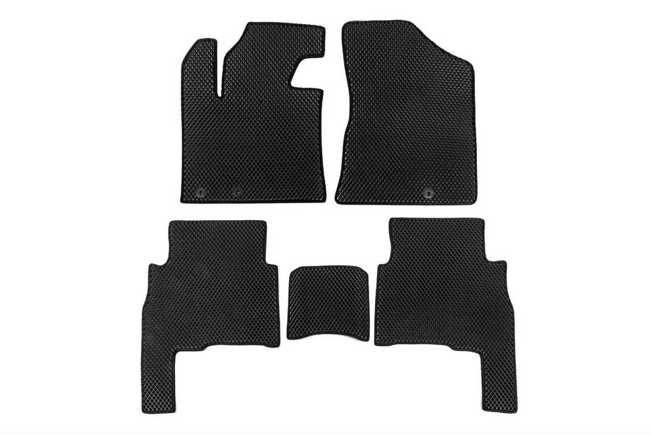 Kia Sorento II XM 2009-2014 гг. Коврики 2009-2012 (EVA, Черные) Фото 2
