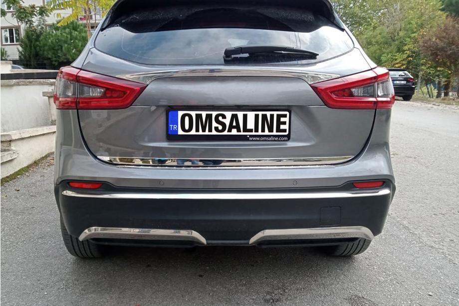 Nissan Qashqai 2014-2021 гг. Накладка на задний бампер нержавейка Фото 5