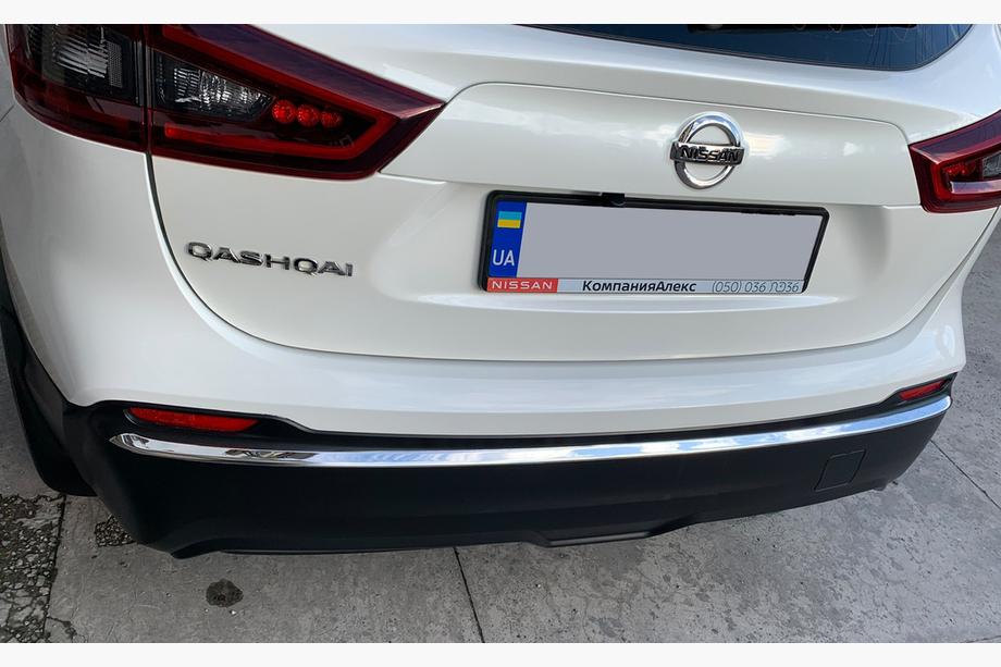 Nissan Qashqai 2014-2021 гг. Накладка на задний бампер нержавейка Фото 2