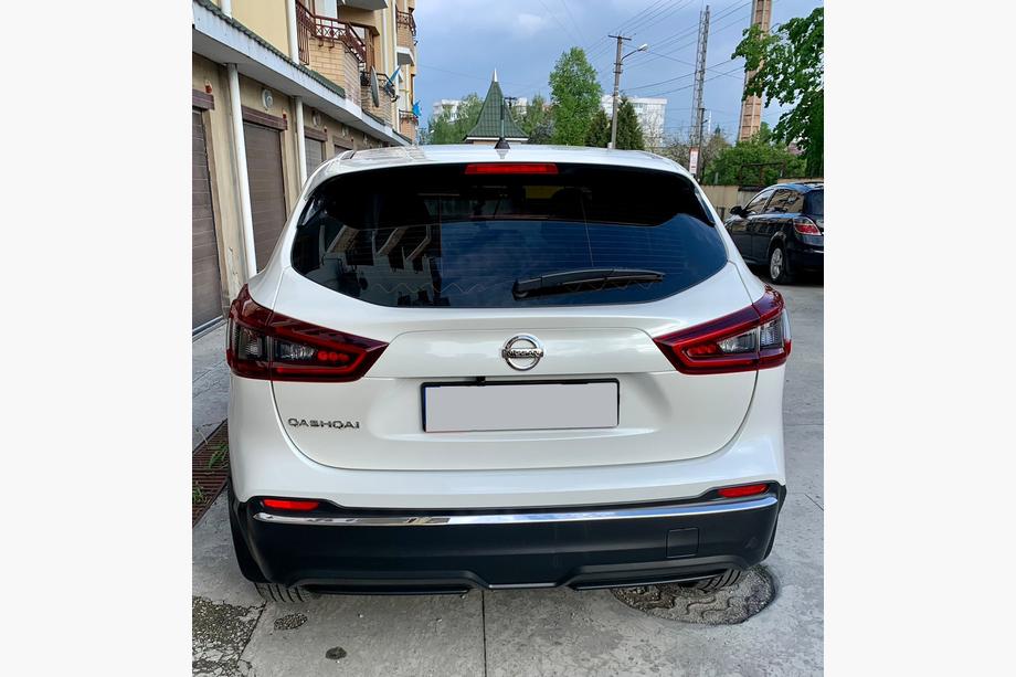 Nissan Qashqai 2014-2021 гг. Накладка на задний бампер нержавейка Фото 3