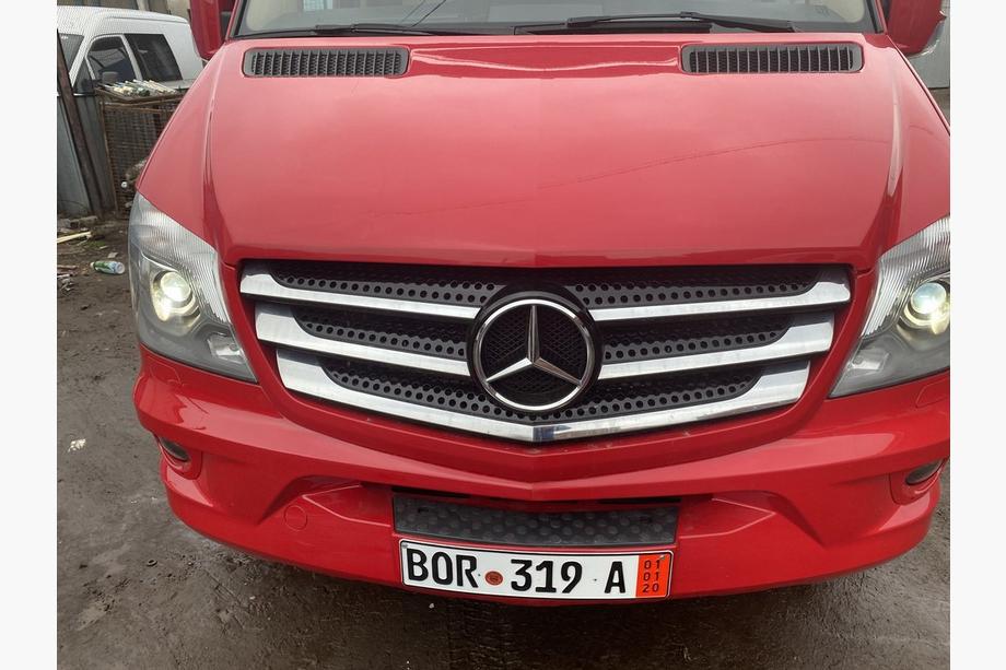 Mercedes Sprinter W906 2006–2018 гг. Распродажа! Накладки на решетку радиатора (2013↗, нержавейка) Фото 1
