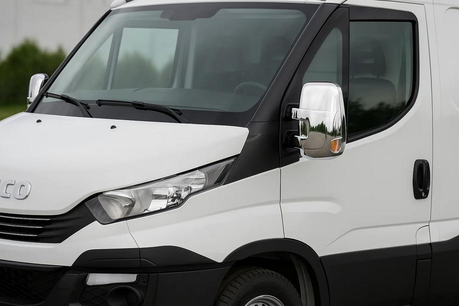 Iveco Daily 2014- гг. Хромированные Накладки на Зеркала (2 шт пластик) Image