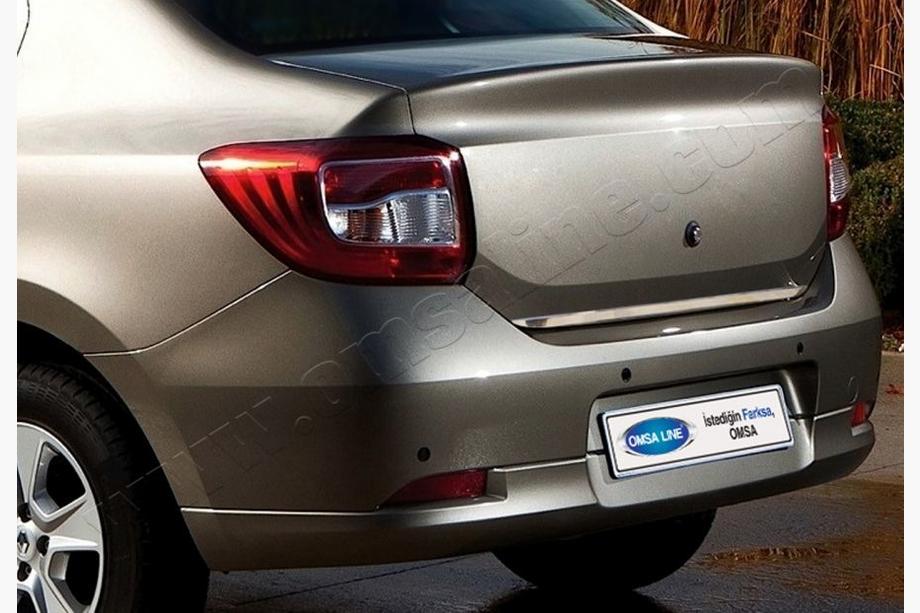 Renault Logan II 2013-2022 гг. Накладка на багажник 2013-2018 нержавейка Image
