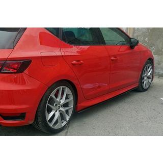 Боковые Пороги Performance (черные) Seat Leon 2013-2020 гг. фото 1