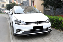 Volkswagen Golf 7/E-Golf 2012-2020 гг. Передний бампер Лип спойлер (для заводского бампера, 2017-2020, ABS пластик) фото 2