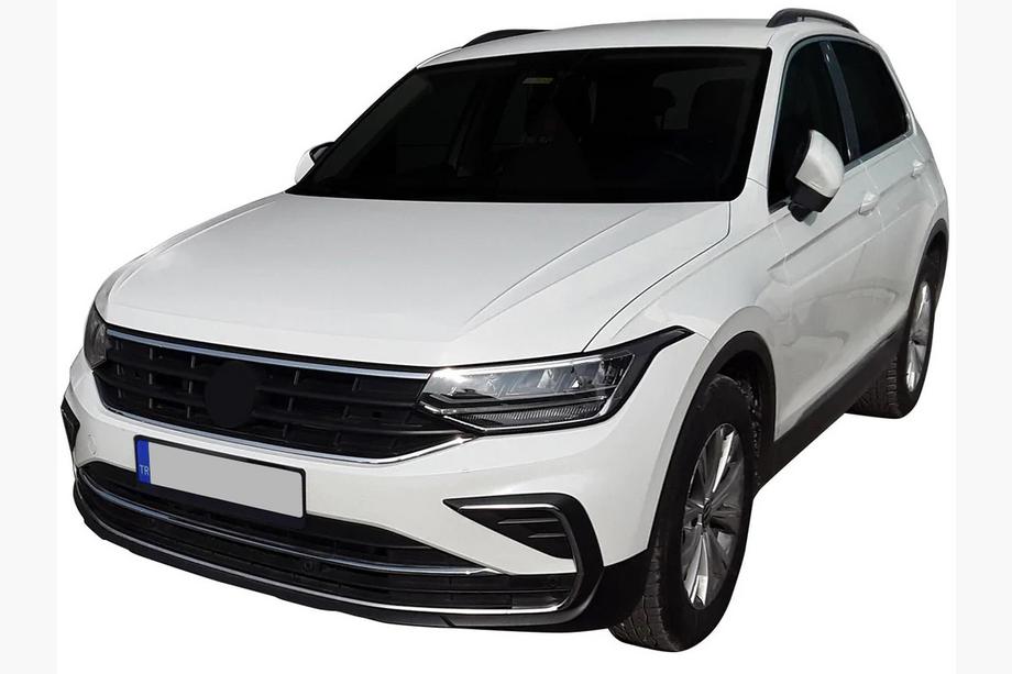 Volkswagen Tiguan 2016-2023 гг. Накладки на противотуманные фары 2020+ (4 шт, нержавейка) Фото 4