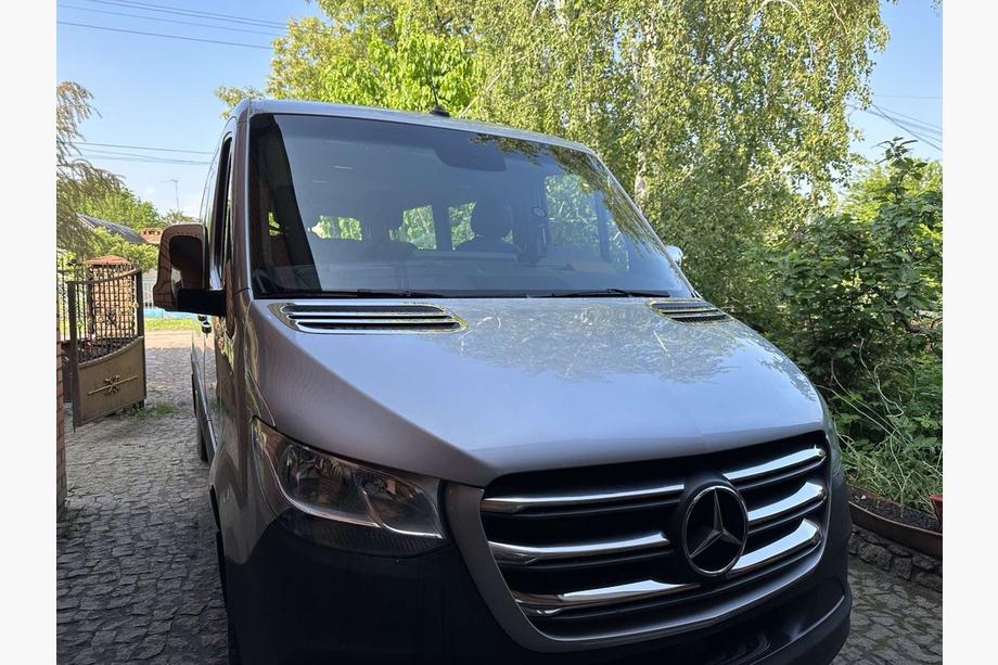 Mercedes Sprinter W907/W910 2018- гг. Накладки на воздухозаборник OmsaLine (2 шт., нержавейка) Фото 3