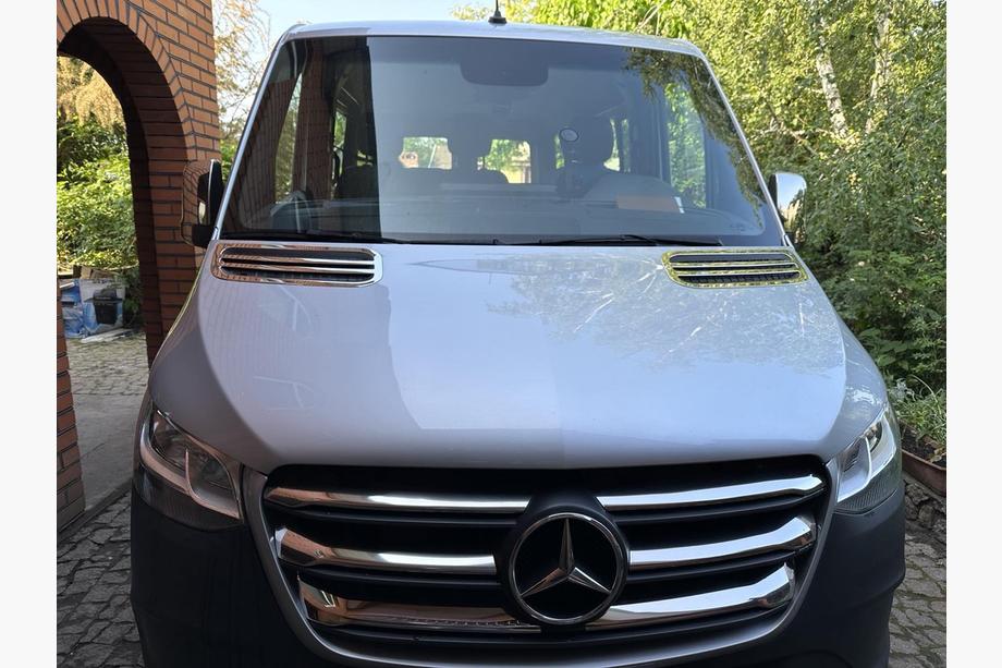 Mercedes Sprinter W907/W910 2018- гг. Накладки на воздухозаборник OmsaLine (2 шт., нержавейка) Фото 6