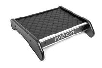 Iveco Daily 2006-2014 гг. Полка на панель (Черная с черной строчкой) фото 3