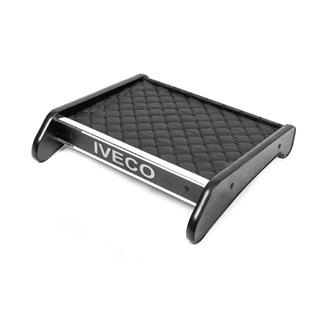 Iveco Daily 2006-2014 Полка на панель (Черная с черной нитью)