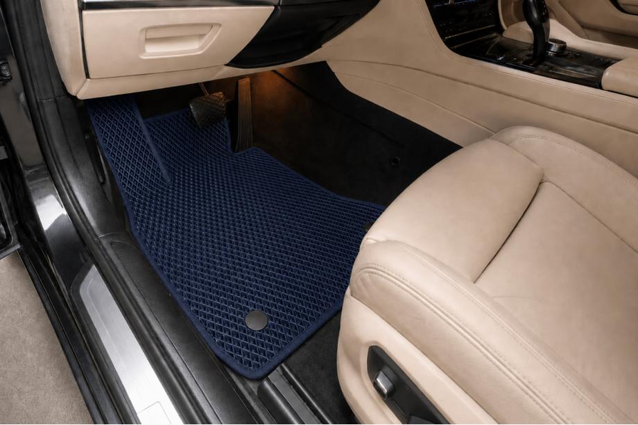 BMW 7 серия F01/F02 2008-2015 гг. Коврики EVA (для F02, Синий) Image
