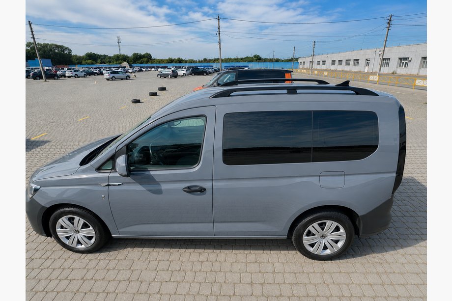 Volkswagen Caddy 2020- гг. Рейлинги Skyport BLACK Стандартная база Фото 9