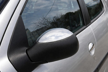 Peugeot 1007 2005–2009 гг. Накладки на Зеркала (2 шт, Нержавеющая Сталь) OmsaLine - Итальянская Нержавейка фото 1