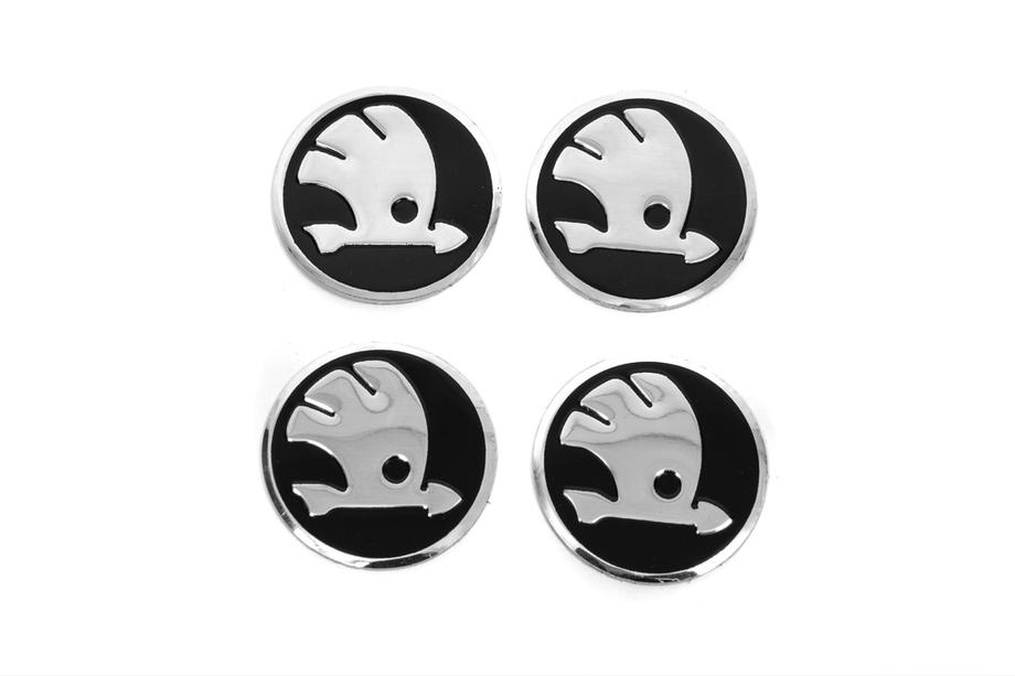 Skoda Наклейки на колпачки дисков V1 60мм (4шт) Image