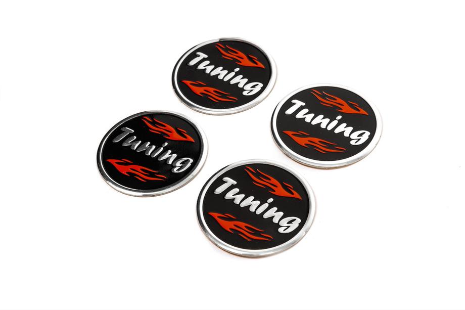 Наклейки на колпачки дисков Tuning V1 60мм (4шт) Image Наклейки на колпачки дисков Tuning V1 60мм (4шт) Image