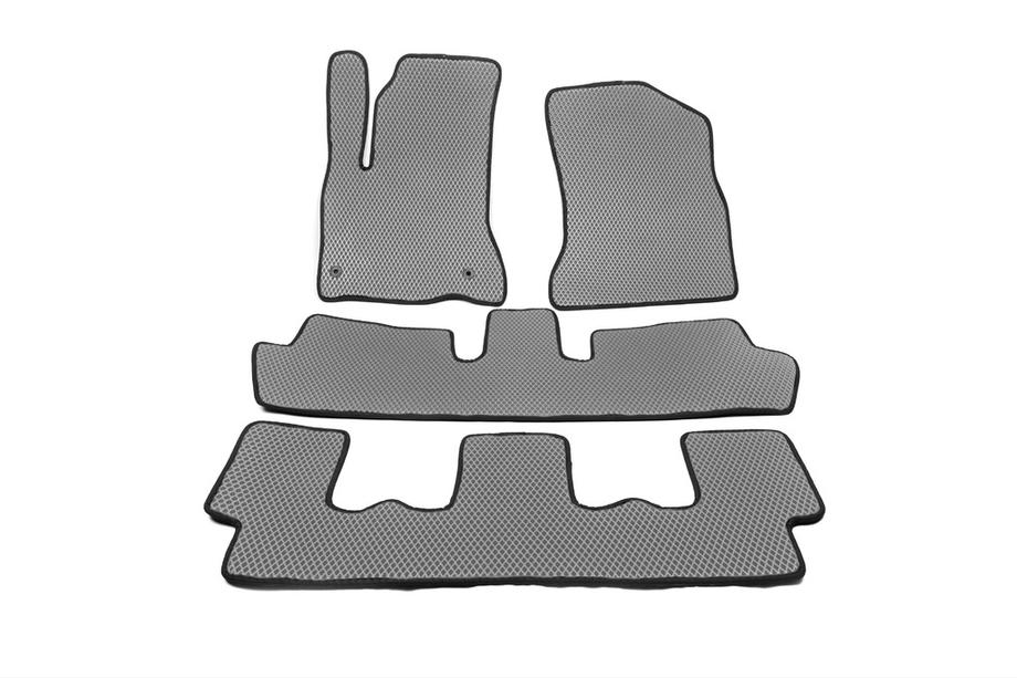 Citroen C-4 Picasso 2006-2013 гг. Коврики EVA (3 ряда, серые) Image