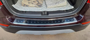 Buick Encore 2013-2019 гг. Накладка на задний бампер V-1 Carmos нержавейка фото 2