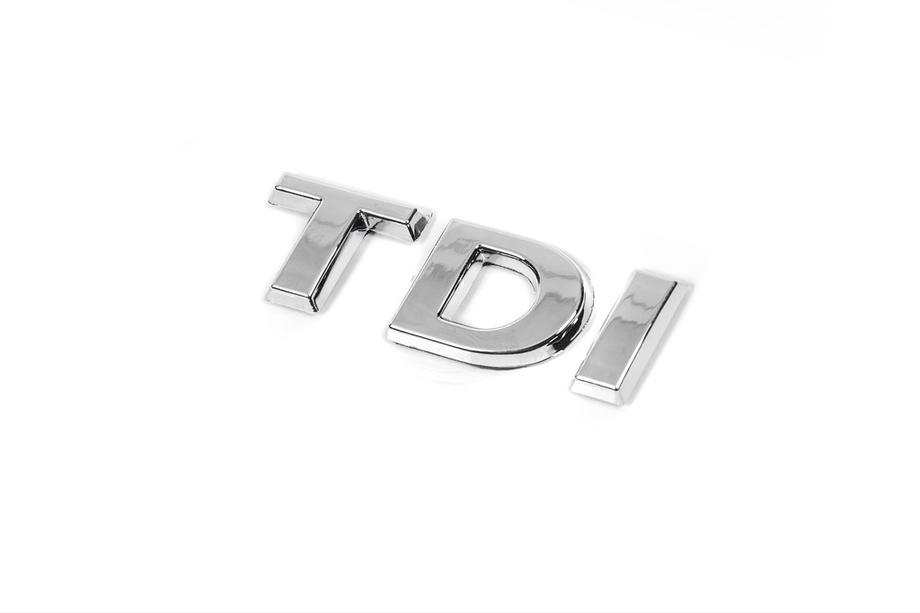 Volkswagen Passat B8 2015-2023 гг. Эмблема TDI (как оригинал) TD Хром, I Красная Фото 6