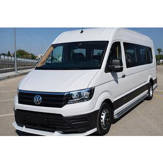 Передняя губа на бампер (грунтованная под покраску) Volkswagen Crafter 2016- гг. фото 2