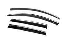 Skoda Karoq 2018- гг. Хромированные ветровики (4 шт, Niken) фото 2