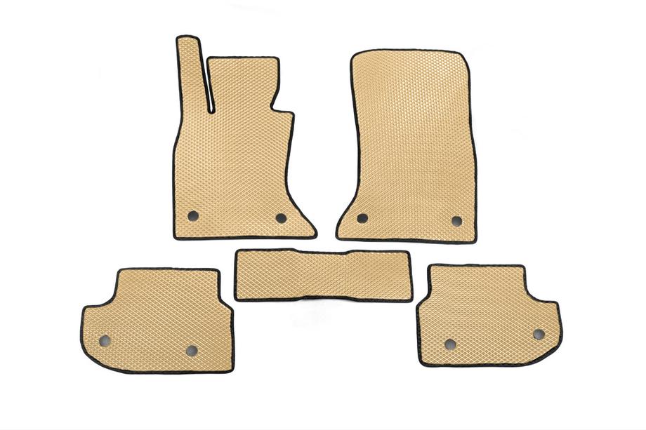 BMW 5 серия F10/F11 2010–2016 гг. Коврики 2013-2016 (EVA, бежевые) Image