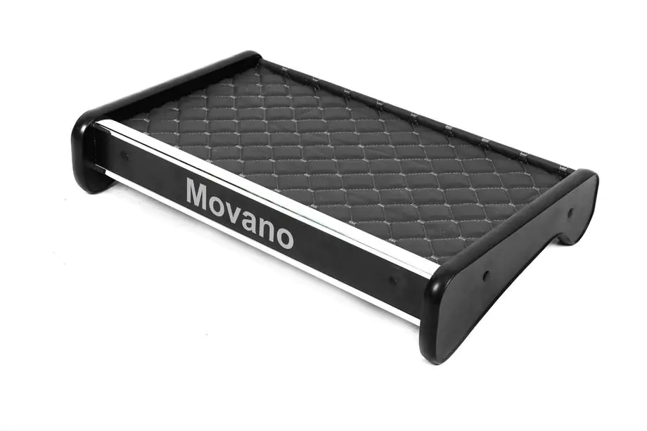 Opel Movano 2004-2010 гг. Полка на панель (Серая с серой строчкой) Image