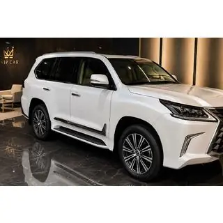 Молдинги на двери F-Sport Белые+Хром (4 шт, ABS) Lexus LX 500d/600 2022- гг. фото 2