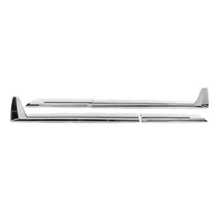 Молдинги на двери F-Sport Белые+Хром (4 шт, ABS) Lexus LX 500d/600 2022- гг. фото 3