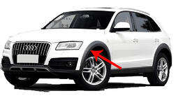 Audi Q5 2008-2017 гг. Брызговики Premium (комплект 4 шт., с широкими расширителями арок) фото 3