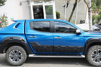Mitsubishi L200 2015-2024 гг. Дверные молдинги EuroCap (6 шт, ABS) фото 2