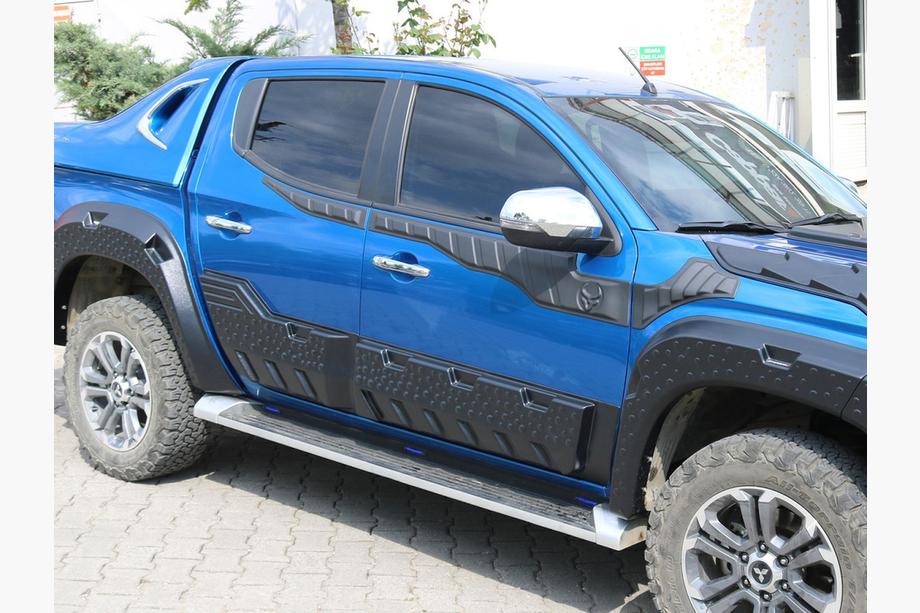 Mitsubishi L200 2015-2024 гг. Дверные молдинги EuroCap (6 шт, ABS) Фото 8