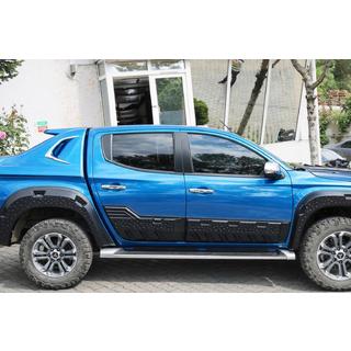 Дверные молдинги EuroCap (6 шт, ABS) Fiat Fullback 2016- гг. фото 1