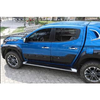 Дверные молдинги EuroCap (6 шт, ABS) Fiat Fullback 2016- гг. фото 3