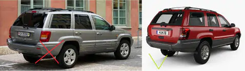 Jeep Grand Cherokee WJ 1999-2004 гг. Брызговики Premium (4 шт) фото 3