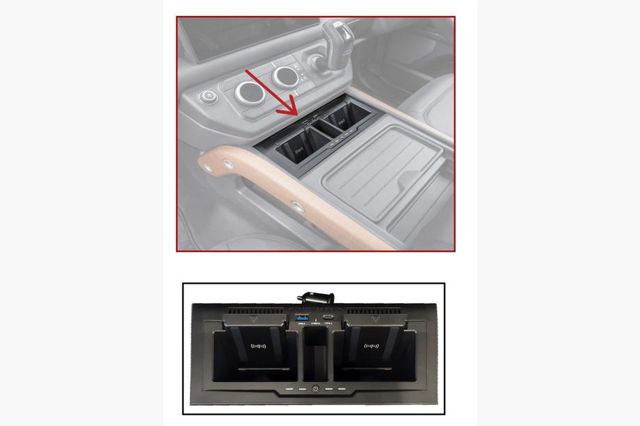 Land Rover Defender 2019- гг. Штатное зарядное устройство для гаджетов Image