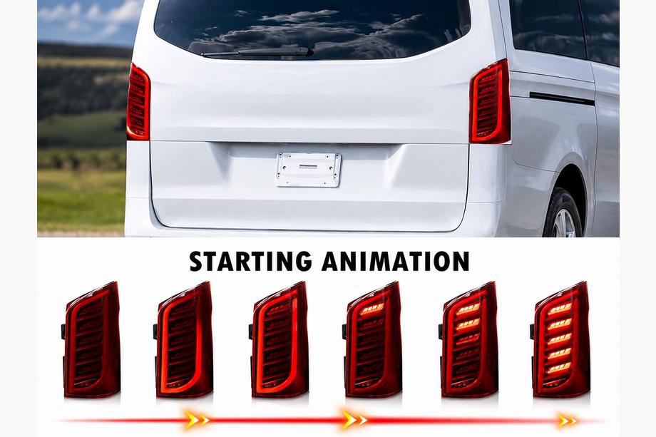 Mercedes Vito/V-class W447 2014- гг. Задние фонари Dragon (для Vito, 2 шт) Image