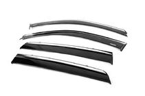 Ветровики с хромированным молдингом (4 шт, Niken) фото 3 Ветровики с хромированным молдингом (4 шт, Niken) фото 3