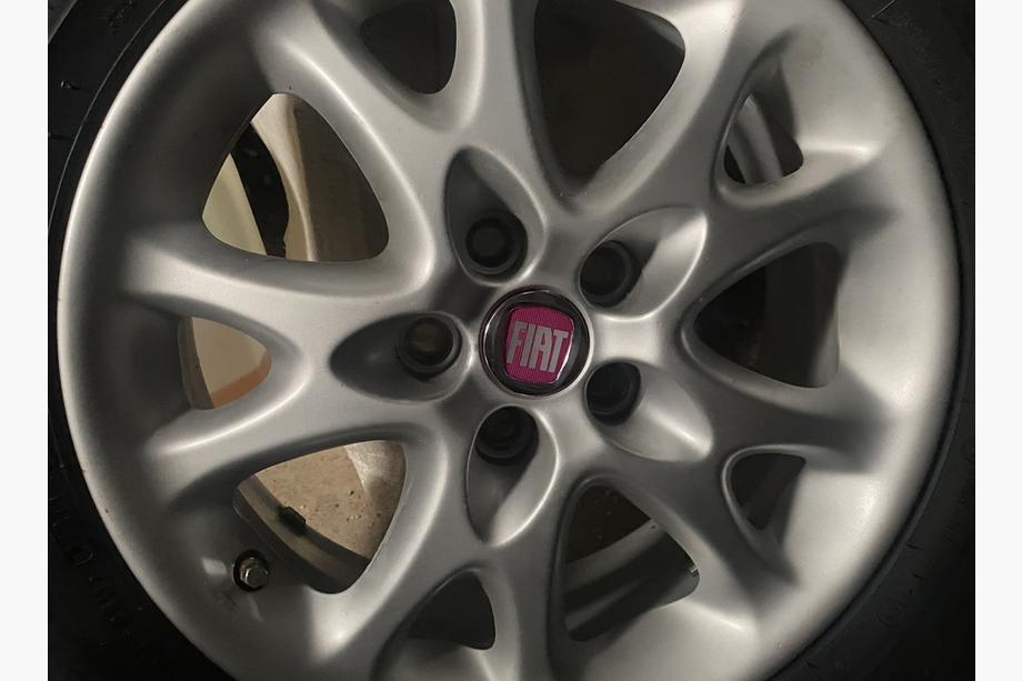 Fiat Колпачки на диски V2 49/42.5 мм красные (4 шт, 0735448759) Фото 1