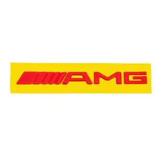Эмблема AMG (20см, ABS, красный) фото 2
