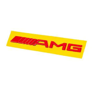 Эмблема AMG (20см, ABS, красный) фото 1