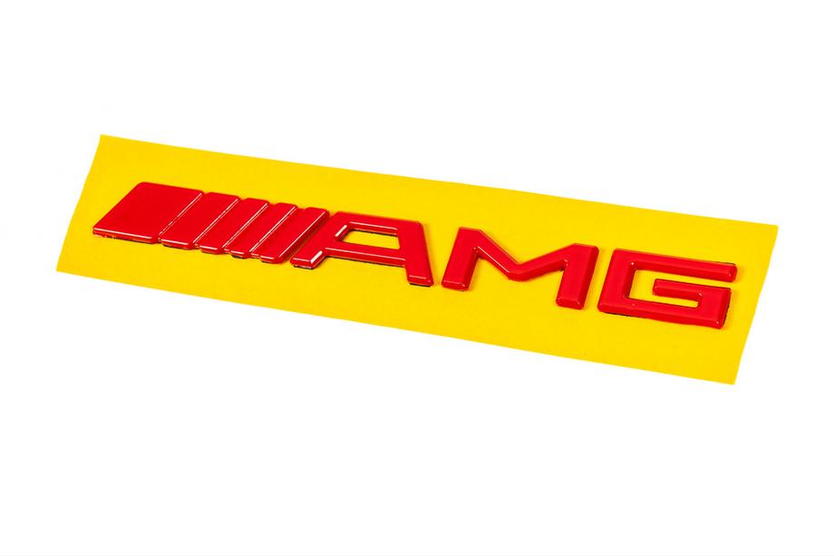 Mercedes-Benz Эмблема AMG (20см, ABS, красный) Image