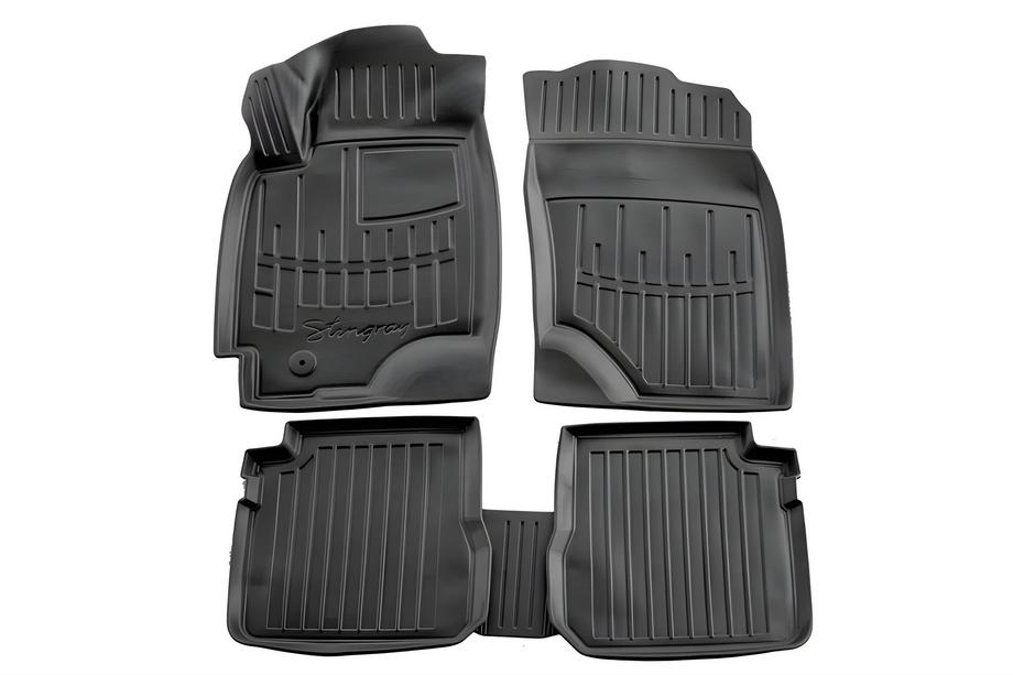 Mitsubishi Outlander 2001-2006 гг. Коврики резиновые Stingray 3D (2003-2006, 5 шт, полиуретан) Image