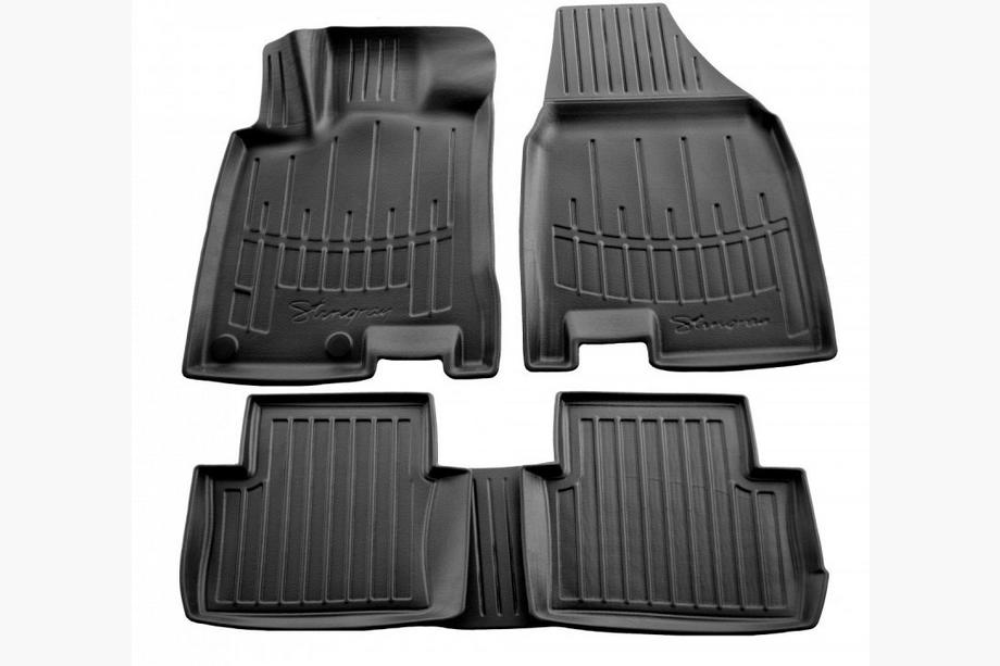 Nissan Qashqai 2007-2010 гг. Коврики резиновые Stingray 3D (для +2, 5 шт, полиуретан) Image