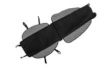 Накидка на сиденье ECO и ткань (1 шт, Серый с серой строчкой + ткань) фото 7