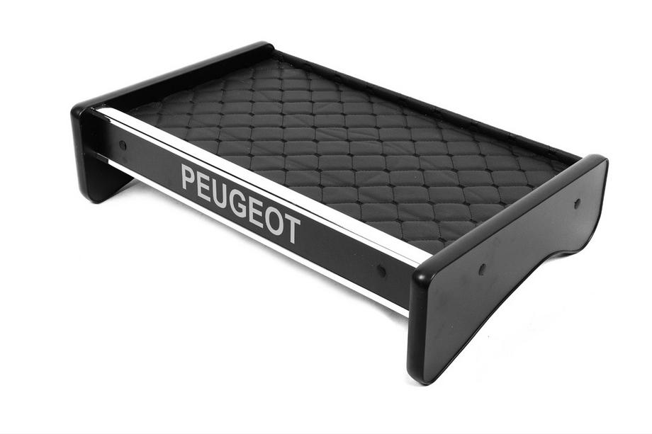 Peugeot Boxer 2006-2025 гг. Полка на панель (Черная с черной строчкой) Image