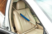 Накладки на ремни безопасности ECO (2 шт, Синие с черной строчкой) фото 2