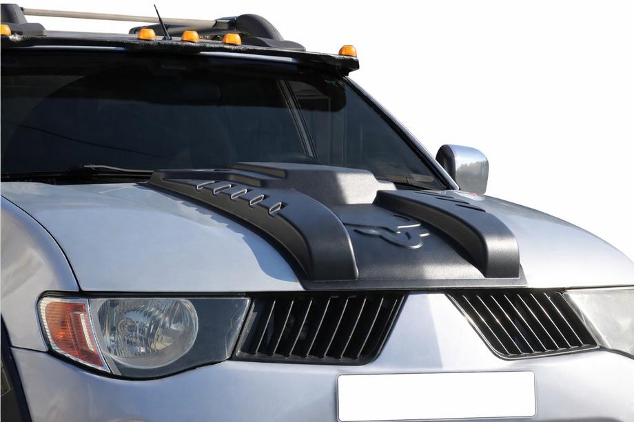 Mitsubishi L200 2006-2015 гг. Накладка на капот V2 (ABS) Image