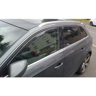 Вставные дефлекторы окон Sportback (Esa, 4 шт) Audi A3 2012-2020 гг. фото 1